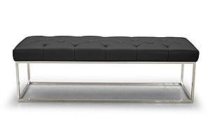 Chelsea Luyx Bench in Black by J&M Furniture