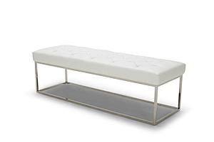 Chelsea Luyx Bench in White by J&M Furniture
