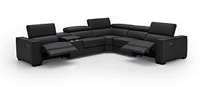 Picasso 6 Piece Motion Sectional in Black by J&M Furniture