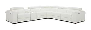 Picasso 6Pc Motion Sectional in White by J&M Furniture