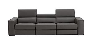 Picasso Leather Sofa in Dark Grey by J&M Furniture