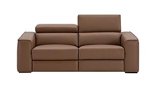 Picasso Leather Loveseat in Caramel by J&M Furniture