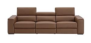 Picasso Leather Sofa in Caramel by J&M Furniture
