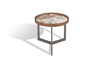 LP 437B End Table in Walnut Veneer by J&M Furniture