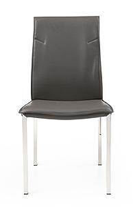 Sydney Chair in Gray & Chrome by J&M Furniture