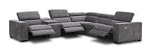 Picasso 6 Pcs Motion Sectional Dark Gray (Fabric) by J&M Furniture