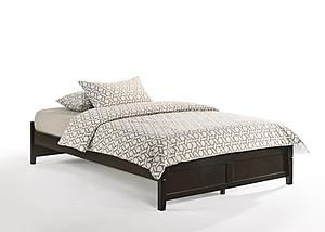 Basic Dark Chocolate Platform Bed by Night & Day Furniture