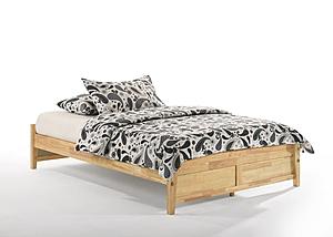 Basic Natural Platform Bed by Night & Day Furniture