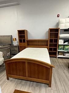 [Floor Sample] Allen Bookcase Full Size Bed, Twin-Size Trundle Bed and two Bookcases
