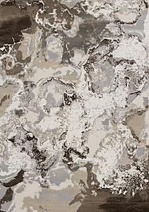 Luca Taupe Organic Swirl Rug by Kalora