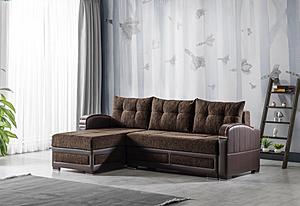Maya Sectional Brown by Casamode