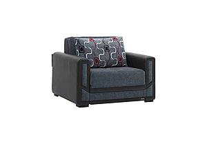 Mondomax Gray Fabric Pull-Out Armchair by Casamode