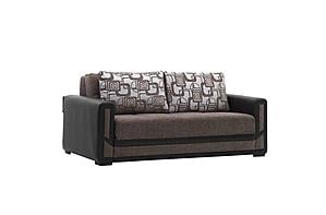 Mondomax Brown Fabric Pull-Out Sofa Bed by Casamode