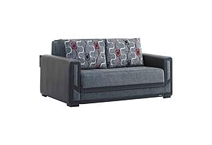 Mondomax Gray Fabric Pull-Out Sofa Bed by Casamode
