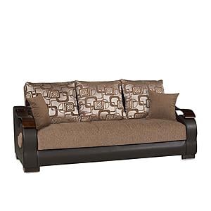 Metroplex Brown Chenille Sofa Bed by Casamode