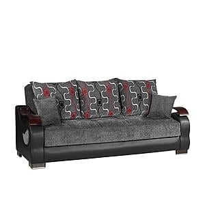 Metroplex Gray Chenille Sofa Bed by Casamode