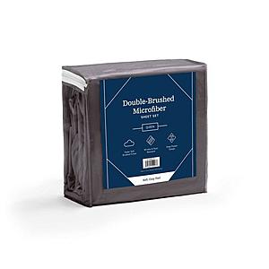Weekender Double-Brushed Microfiber Sheet Set by Malouf