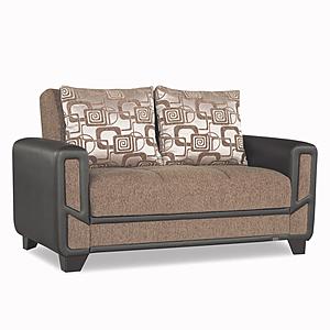 Mondo Modern Brown Loveseat by Casamode