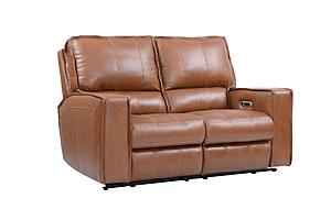 Rockford - Verona Saddle Brown Leather Power Loveseat by Parker House Furniture