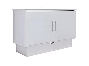 Madrid Murphy Cabinet Bed White Wire Brush by Arason Furniture