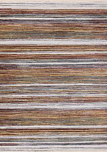 Marisa Multicolour Striped Plush Rug by Kalora