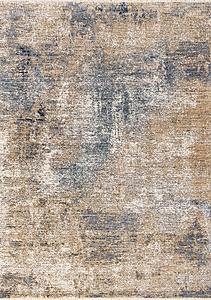 Marisa Blue Beige White Distressed Rug by Kalora