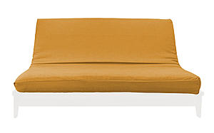 Medley Ginger Linen Texture Futon Cover by Prestige