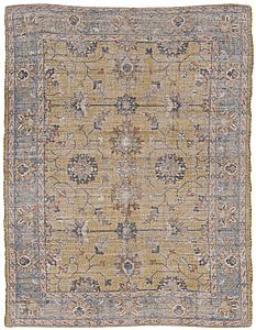 Morris Gold/Lt Blue Karissa Area Rug by KAS Rugs