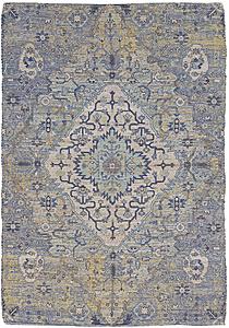 Morris Blue/Yellow Gramercy Area Rug by KAS Rugs