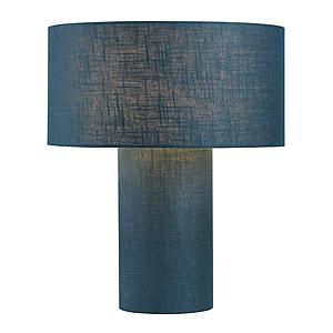 Moonlight Table Lamp - Sky Blue Linen Shade by Nova of California