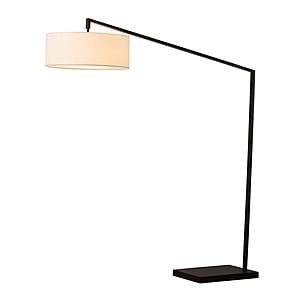 Stretch 87" Arc Floor Lamp - Matte Black & Step Switch by Nova of California