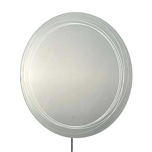 Mojave 36" Round Backlit LED Wall Mirror - Chrome by Nova of California