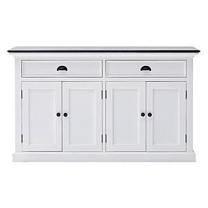 Halifax Contrast Classic Buffet, Classic White & Black by Novasolo