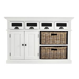 Halifax Kitchen Buffet, Classic White by Novasolo