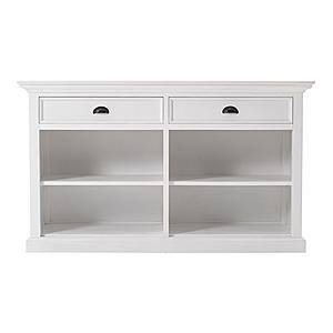 Halifax Buffet with 2 Drawers, Classic White by Novasolo