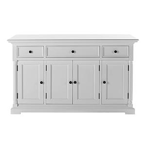 Provence Buffet w/4 Doors 3 Drawers in White by Novasolo