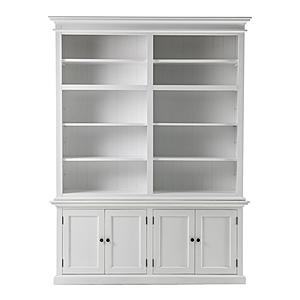 Halifax Double-Bay Hutch Unit, Classic White by Novasolo