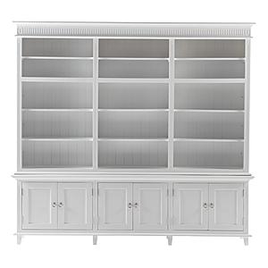 Skansen Triple-Bay Hutch Unit in White by Novasolo