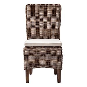Wickerworks Morin Dining Chair (Set of 2), Natural by Novasolo