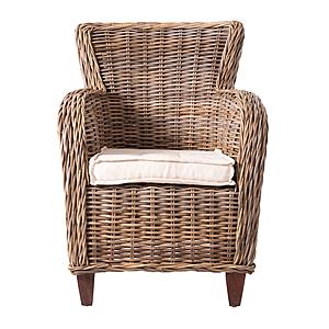 Wickerworks Baron Chair (Set of 2), Natural by Novasolo
