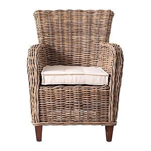 Wickerworks Baroness Chair (Set of 2), Natural by Novasolo