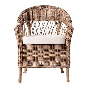 Wickerworks Monarch Chair (Set of 2), Natural by Novasolo