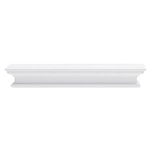Halifax Floating Wall Shelf, Long, Classic White by Novasolo