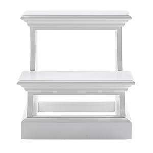 Halifax Bed Step, Classic White by Novasolo