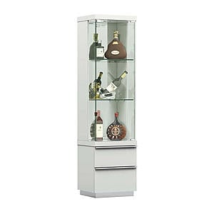 CU 292-18 Inch White Curio by Pantek Furniture