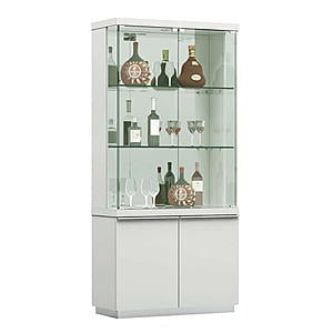 CU 292-36 Inch White Curio by Pantek Furniture