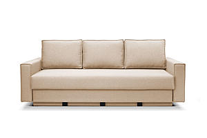 Country Modern Sofa Bed Sleeper (Queen Size) Melange Beige by Prestige Furnishings