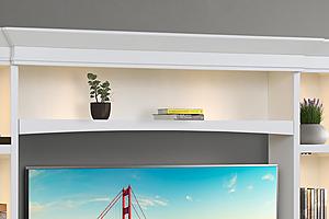 Americana Modern - Cotton Hutch Bridge w/Led Light by Parker House Furniture
