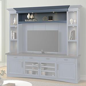 Americana Modern - Dove Hutch Bridge w/Led Light by Parker House Furniture