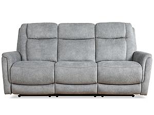 Linus - Hudson Grey Power Zero Gravity Sofa by Parker House Furniture